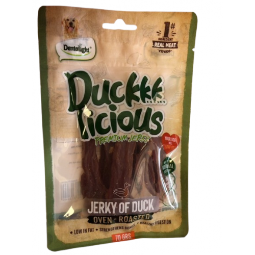 DENTALIGHT - Duckkk Licious Premium Jerky of DUCK / ФЛЕЙКА ПАТЕШКО 70 g  